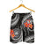 American Samoa Polynesian Men Shorts - Black Plumeria - Polynesian Pride