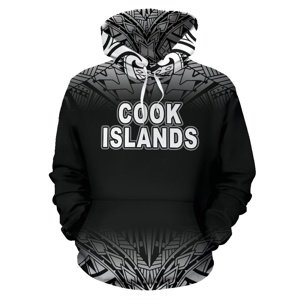 Cook Islands Polynesian Hoodie Fog Black - Polynesian Pride