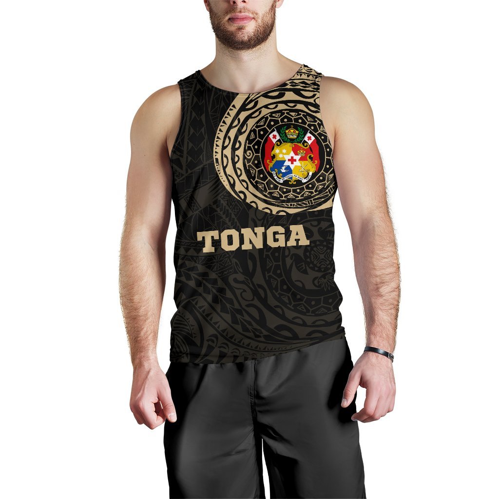 Tonga Polynesian Tattoo Style Tank Top A7 - Polynesian Pride