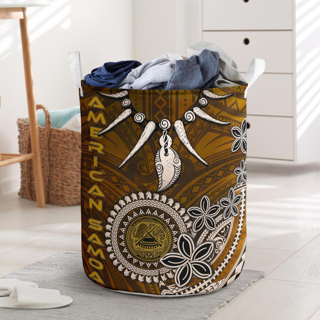American Samoa Laundry Baskets - Polynesian Boar Tusk - Polynesian Pride