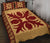 Hawaiian Quilt Pattern Flower And Plants Quilt Bed Set - Polynesian Pride