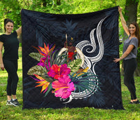 Vanuatu Polynesian Premium Quilt - Tropical Flower - Polynesian Pride