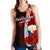 Philippines Polynesian Women's Racerback Tank - Coat Of Arm With Hibiscus - Polynesian Pride