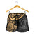 Vanuatu Polynesian Shorts (Women) - Gold Turtle - Polynesian Pride