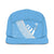 Fiji Tapa Rugby Hat version Style You Win - Blue 5 Panel Hat Universal Fit Blue - Polynesian Pride