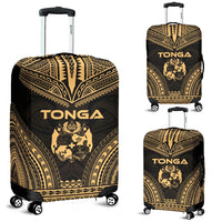 Tonga Polynesian Chief Luggage Cover - Gold Version Gold - Polynesian Pride