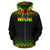 Niue Polynesian Zip up Hoodie Fog Reggae - Polynesian Pride