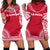 Samoa Women's Hoodie Dress - Polynesian Flag Chief Red - Polynesian Pride