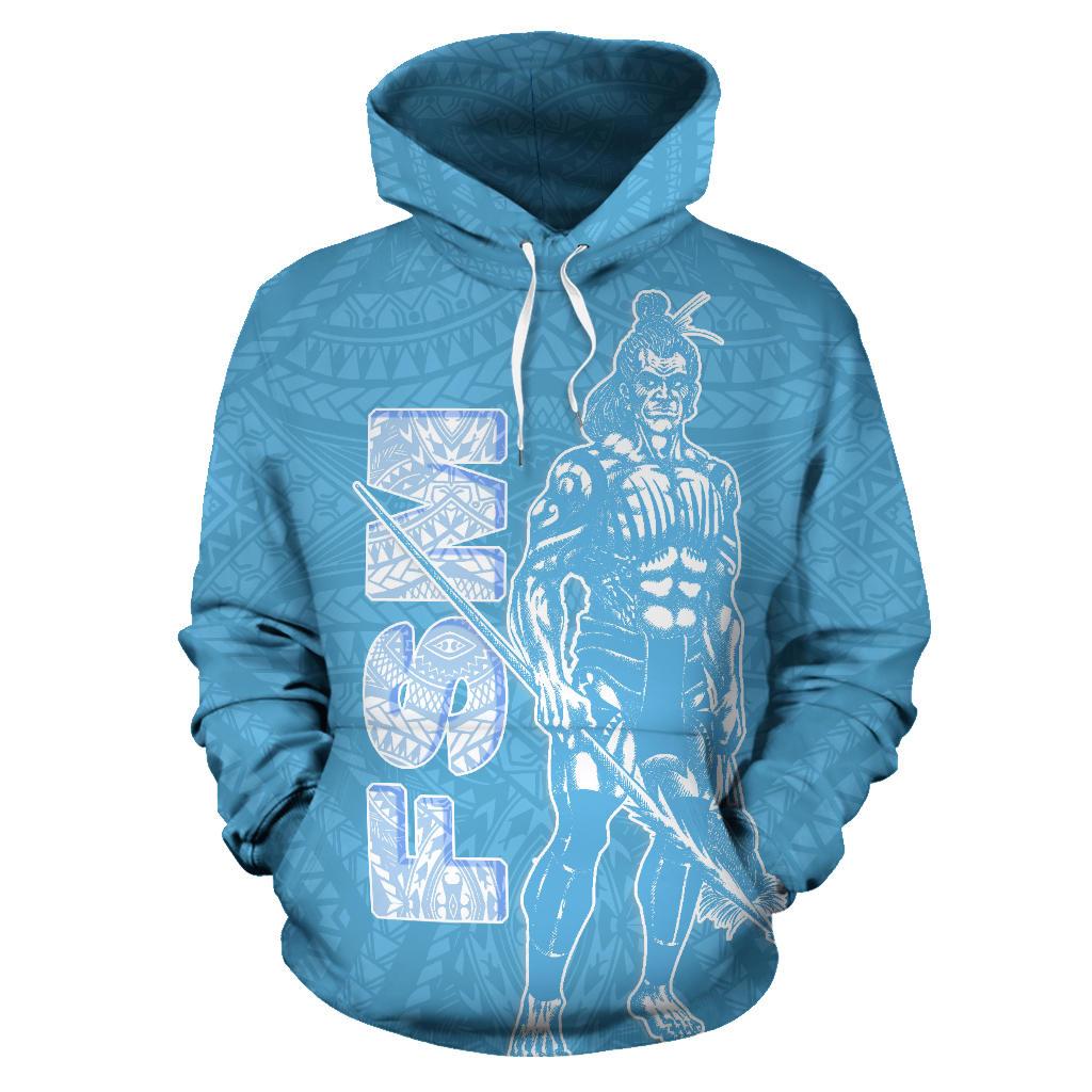 Federates States of Micronesia Hoodie Micronesian Warrior Flag Color - Polynesian Pride