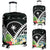 Chuuk Luggage Covers - Chuuk Coat of Arms & Polynesian Tropical Flowers White White - Polynesian Pride