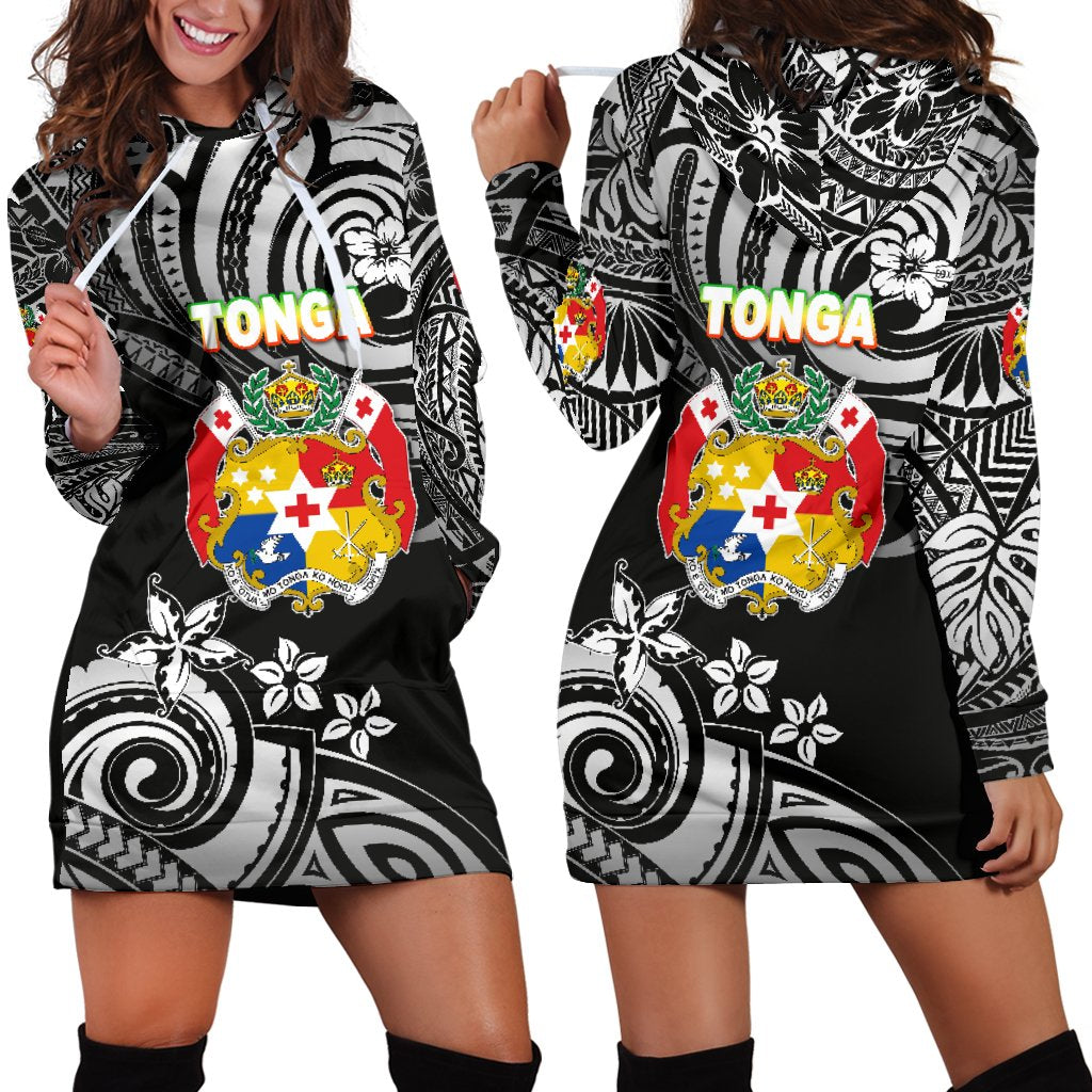 Mate Ma'a Tonga Rugby Women's Hoodie Dress Polynesian Unique Vibes - Black Black - Polynesian Pride