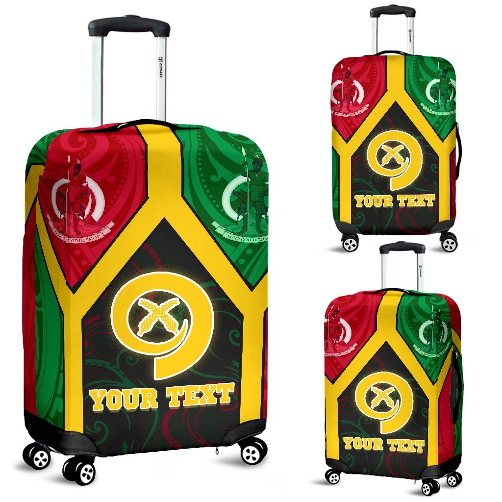 Polynesian Vanuatu Custom Personalised Luggage Covers - Vanuatu Flag and Coat Of Arms - Polynesian Pride