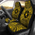 Austral Islands Car Seat Cover - Austral Islands Coat Of Arms Polynesian Gold Black Universal Fit Gold - Polynesian Pride