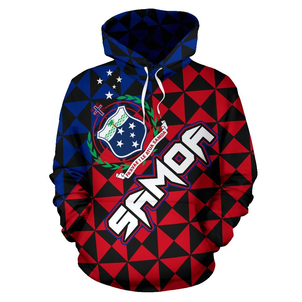 Samoa Hoodie Samoa Coat of Arms New Style - Polynesian Pride