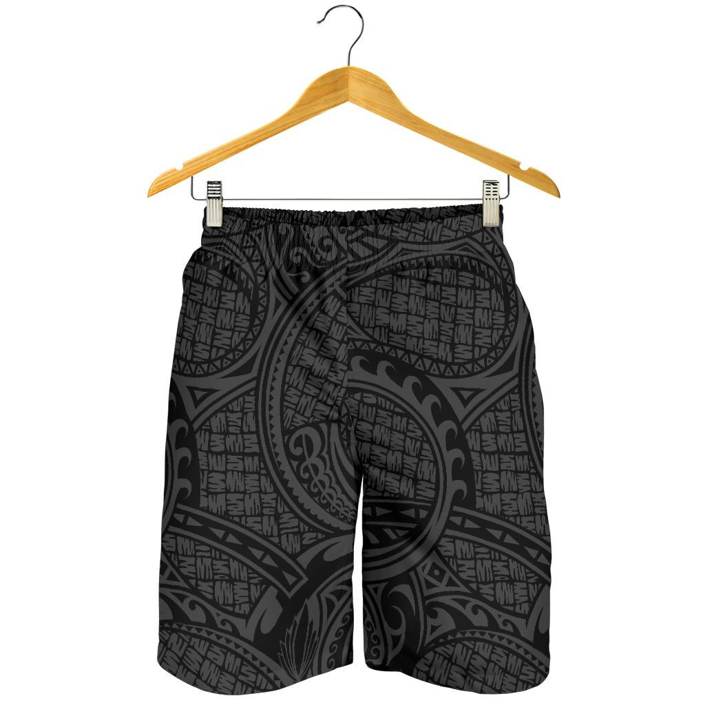 Polynesian Maori Lauhala Gray Men's Short - Polynesian Pride