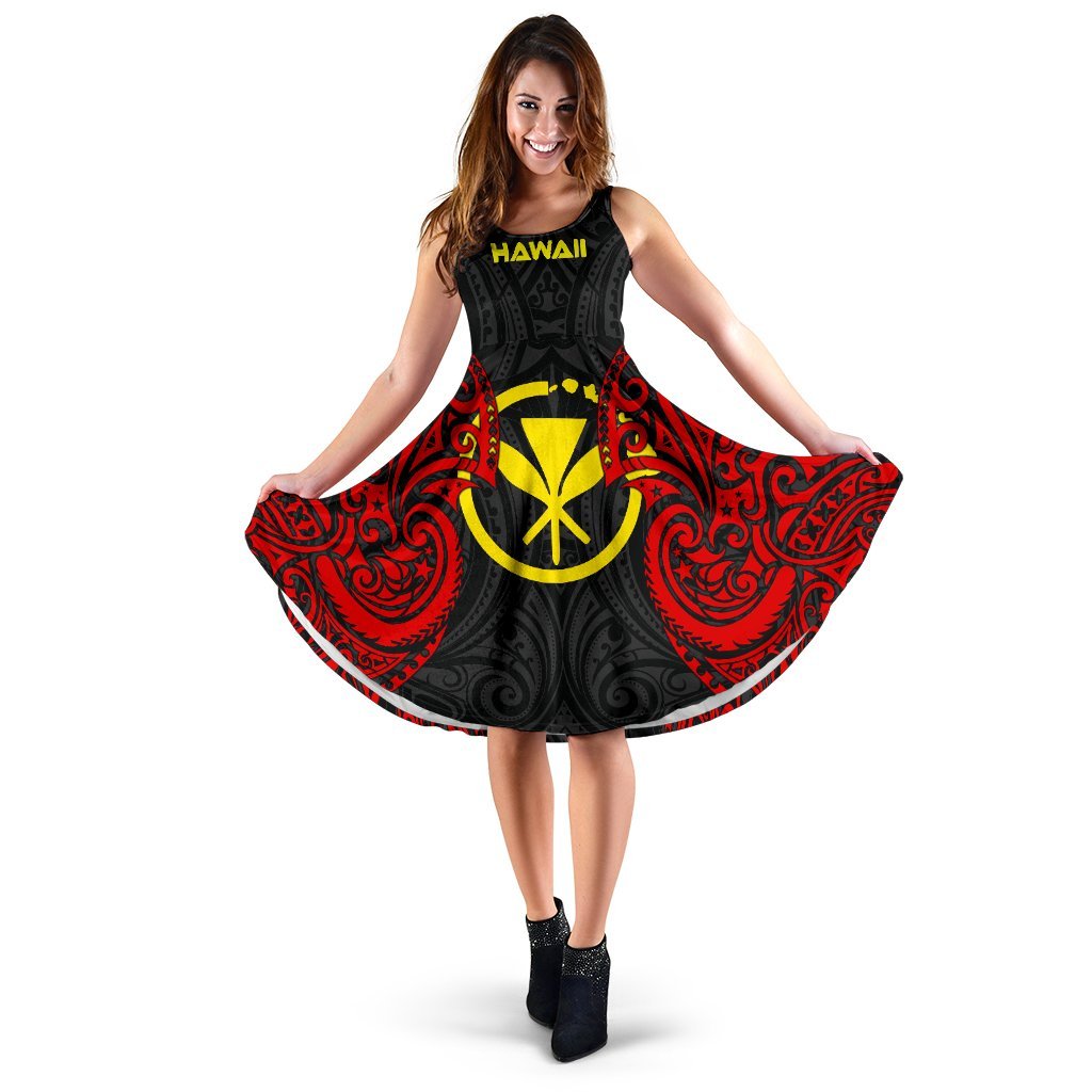 Polynesian Hawaii Women's Dress - Hawaiian Spirit Women Red - Polynesian Pride