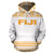 Fiji All Over Hoodie Polynesian White Version - Polynesian Pride