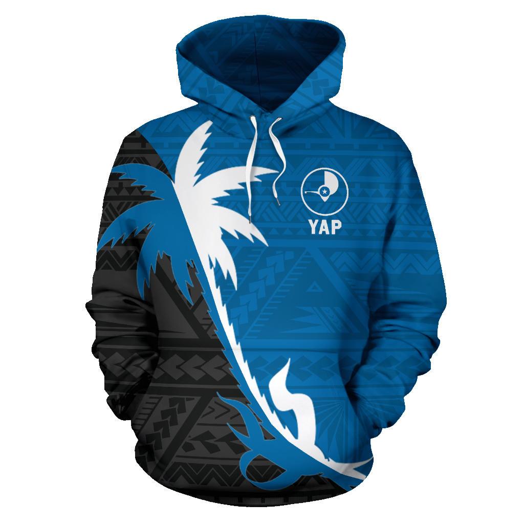 Yap Hoodie Yap Flag Coconut Tree - Polynesian Pride