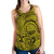 Polynesian Maori Lauhala Yellow Women's Racerback Tank Top Yellow - Polynesian Pride