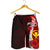 Hawaii Polynesian Men's Shorts - Coat Of Arm With Hibiscus - Polynesian Pride