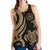 Tahiti Polynesian Women Racerback Tank - Gold Tentacle Turtle - Polynesian Pride