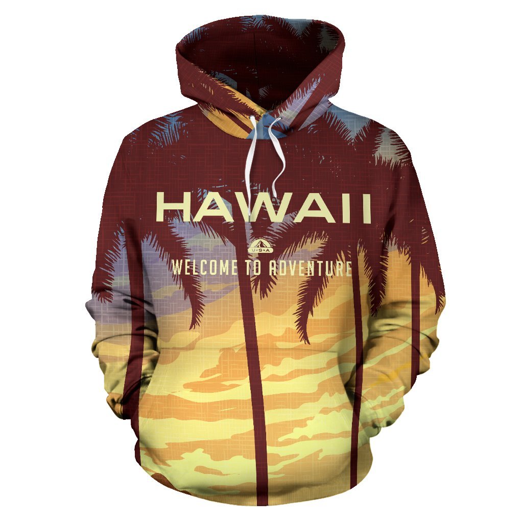 Hawaii Hoodie Welcome To Adventure - Polynesian Pride