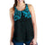 New Zealand Women'S Racerback Tank, Maori Polynesian Tattoo Blue Blue - Polynesian Pride