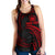 Samoa Polynesian Custom Personalised Women's Racerback Tank - Red Tribal Wave - Polynesian Pride