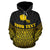 Tahiti Polynesian Custom Hoodie Gold Pride Map nd Seal - Polynesian Pride