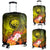 Federated States of Micronesia Luggage Covers - Humpback Whale with Tropical Flowers (Yellow) - Polynesian Pride