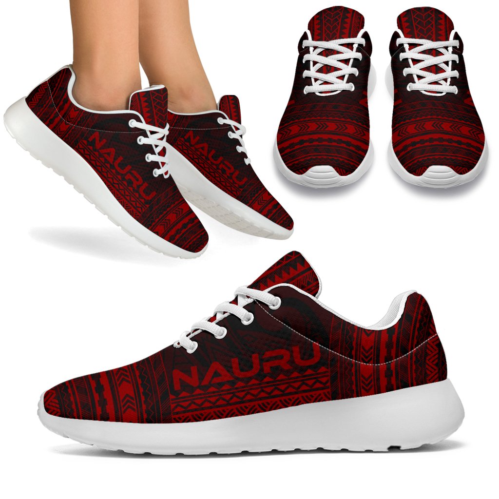 Nauru Sporty Sneakers - Polynesian Chief Red Version White - Polynesian Pride