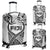 Fiji Rugby Luggage Covers Polynesian Waves Style White - Polynesian Pride