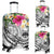 FSM Polynesian Luggage Covers - Summer Plumeria (White) - Polynesian Pride