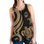 Guam Polynesian Women Racerback Tank - Gold Tentacle Turtle - Polynesian Pride