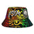 Federated States of Micronesia Bucket Hat - Rainbow Polynesian Pattern Unisex Universal Fit Reggae - Polynesian Pride