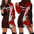 Vanuatu Polynesian Hoodie Dress - Coat Of Arm With Hibiscus Red - Polynesian Pride