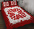 Hawaii Quilt Bed Set - Hawaiian Quilt Plumeria Medallion Red - AH Red - Polynesian Pride