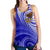 American Samoa Polynesian Women's Racerback Tank - Bald Eagle (Blue) - Polynesian Pride