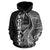 Guam Polynesian Custom Hoodie Coconut Black - Polynesian Pride