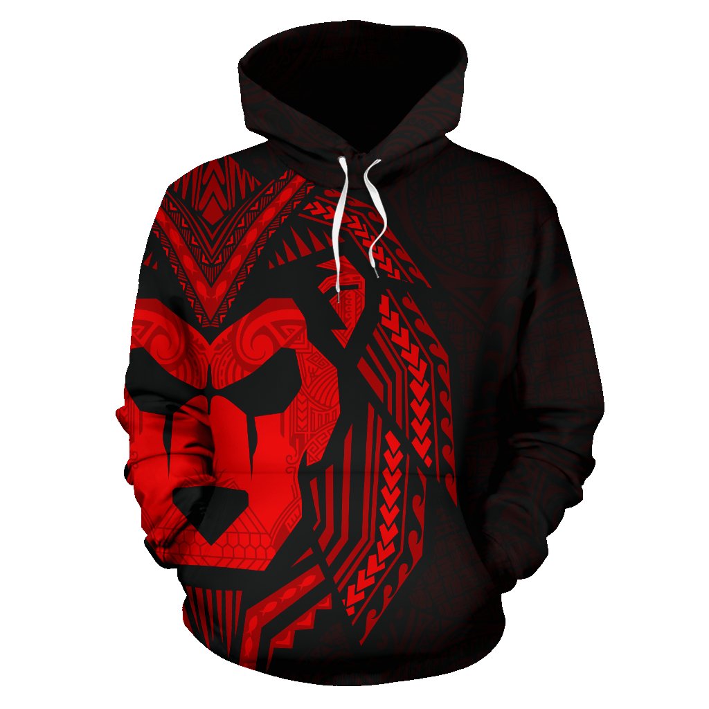 Sua Lions Pride Polynesian Warrior Hoodie Red Color - Polynesian Pride