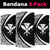 Hawaiian Bandana Kanaka Polynesian Bandana 3-Pack - Circle Style White - Polynesian Pride