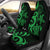 Palau Car Seat Covers - Green Tentacle Turtle Universal Fit Green - Polynesian Pride