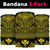 Hawaiian Kanaka Map Bandana 3 - Pack Nation Warrior Yellow - Polynesian Pride