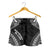 Marshall Islands Women's Shorts - Polynesian Chief Black Version Women Black - Polynesian Pride