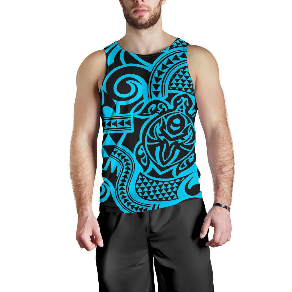 Polynesian Men Tank Top 50 Cyan - Polynesian Pride