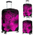 Hawaii Hibiscus Luggage Cover - Turtle Map - Pink Pink - Polynesian Pride