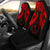 Chuuk Polynesian Car Seat Covers Pride Seal And Hibiscus Red Universal Fit Red - Polynesian Pride