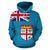 Fiji Flag All Over Hoodie Polynesian Hoodie Style - Polynesian Pride