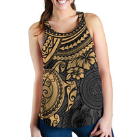Polynesian Racerback Tank (Women) - Polynesian Golden Turtle Golden - Polynesian Pride