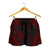 Wallis And Futuna Women's Shorts - Polynesian Chief Red Version Women Red - Polynesian Pride